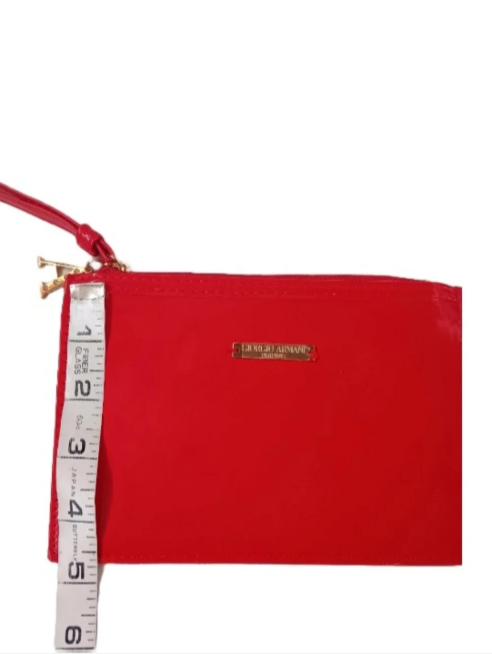 Giorgio Armani Parfums Red Makeup Bag Wristlet | NWOT